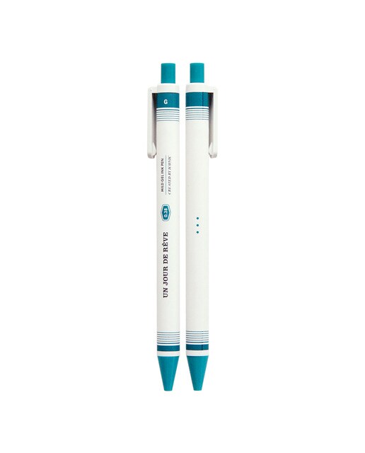 Imagem 0 de Caneta esferográfica de gel Tinta azul esverdeado de ponta 0,38 mm