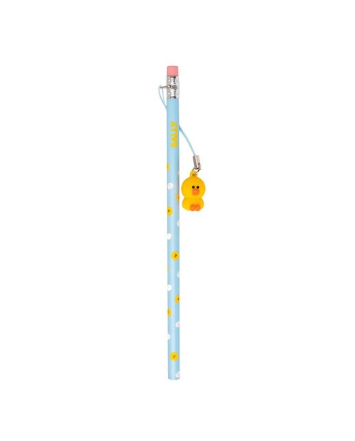 Imagem 0 de Lápis com Suporte 3D Line Friends - Azul/Amarelo