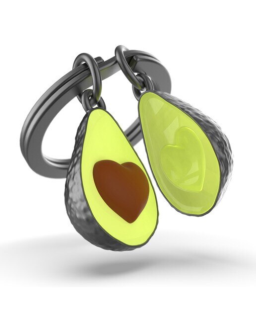 Imagen 0 de Llavero Metalmorphose aguacate con hueso en forma de corazón