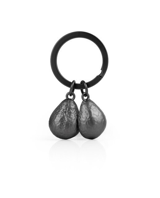 Llavero Metalmorphose aguacate con hueso en forma de corazón 4