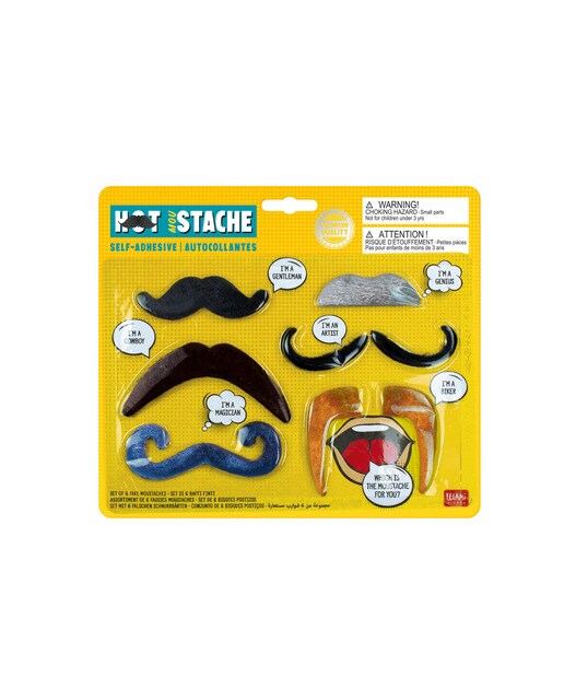 Conjunto 6 Bigodes Postiços 1