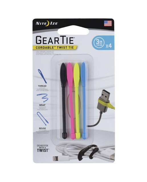 Imagem 0 de Pack 4 Braçadeiras Reutilizáveis Nite Ize 3''