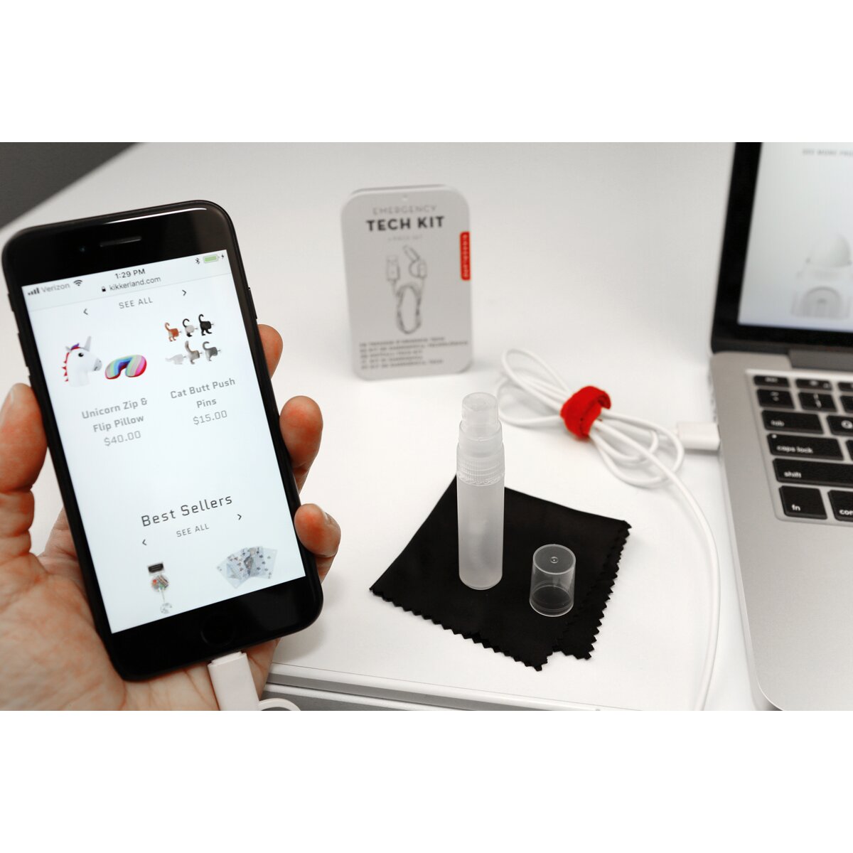 Kit de emergência Tecnologia Kikkerland branco 3