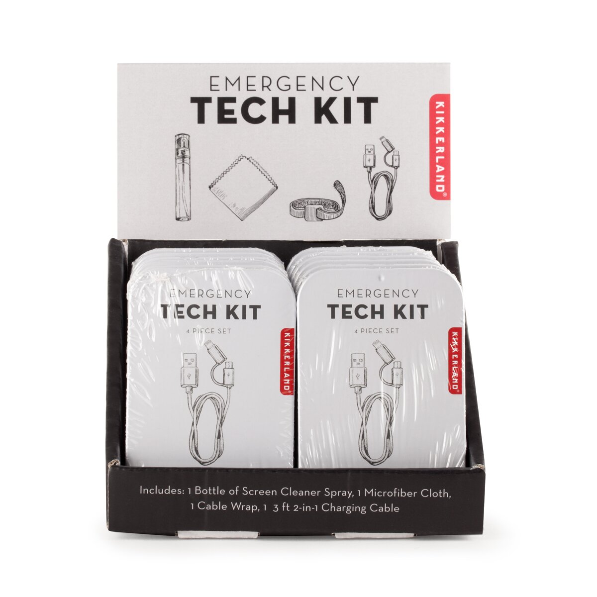 Kit de emergência Tecnologia Kikkerland branco 4
