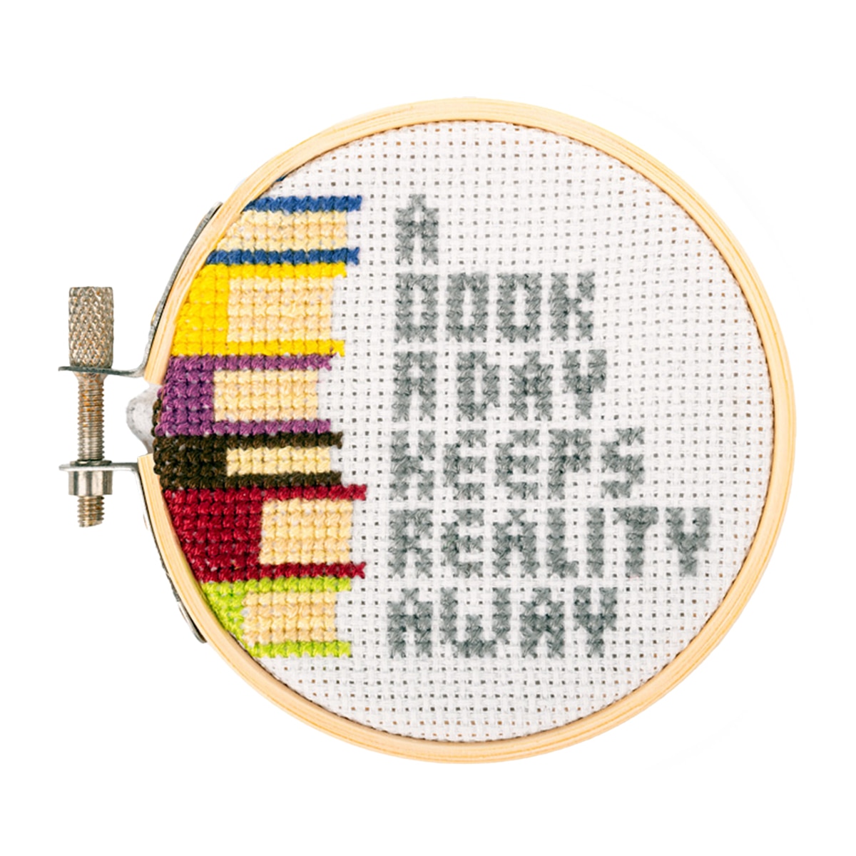 Imagem 0 de Conjunto de ponto de cruz Kikkerland, tamanho mini desenho book a day