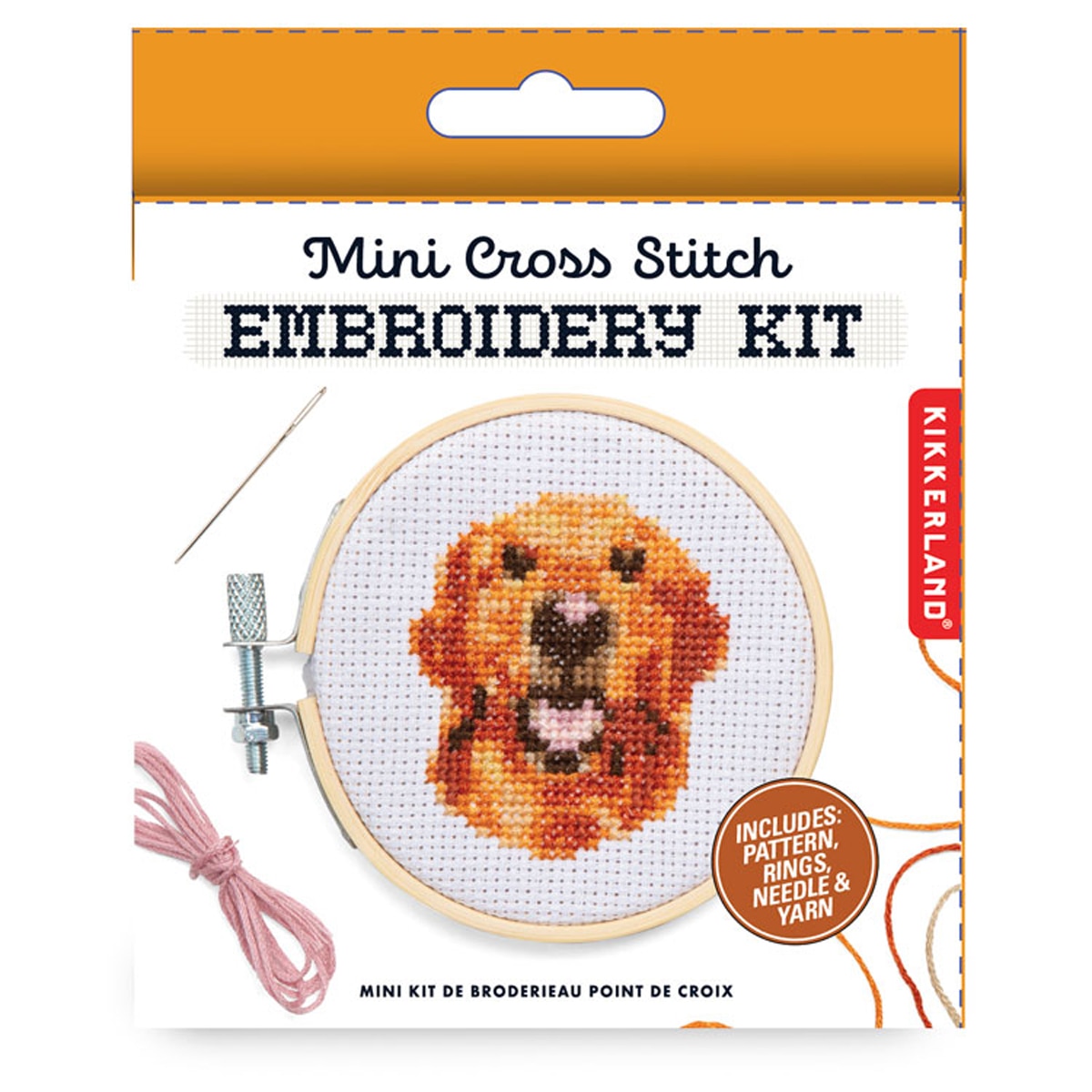 Kit de Mini Bordado Kikkerland Com Desenho de Cão 3