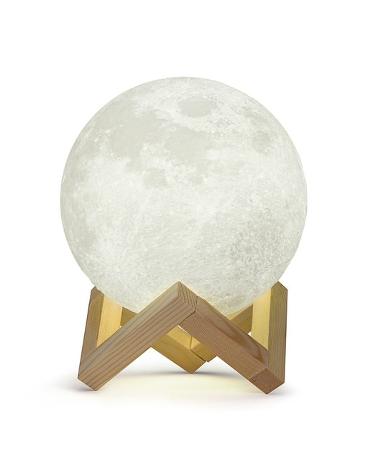 Imagem 0 de Candeeiro Lua Ofereço-te a Lua - Branco Madeira