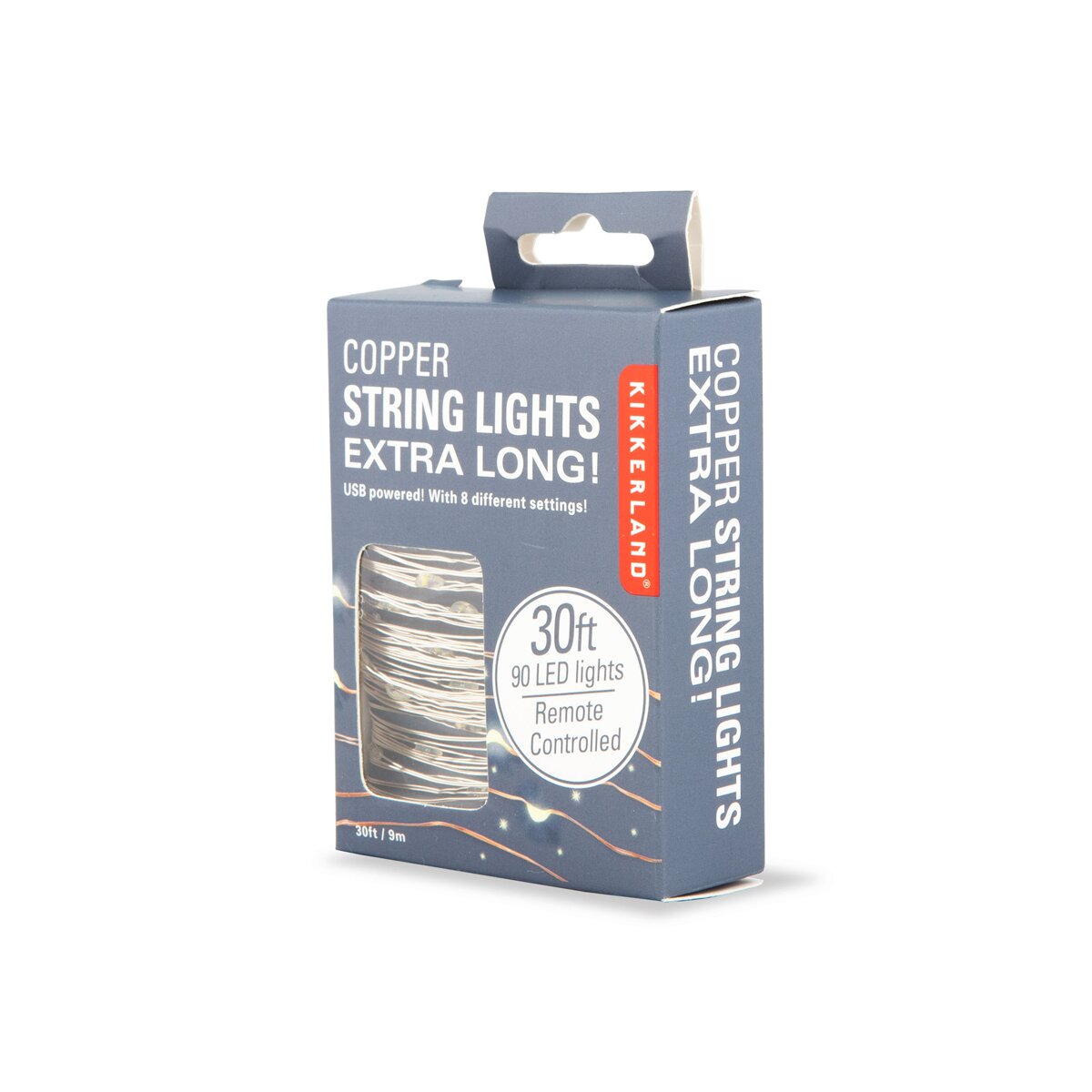 Fio com Luz 10 metros Kikkerland prateado 3