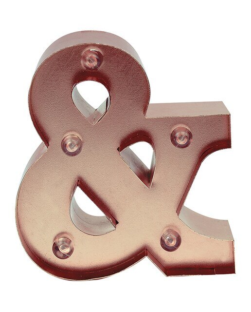 Luz Led decorativa Letra & 1