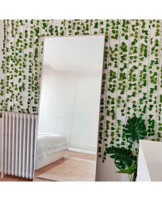 Grinalda de folhas Verdes Artificiais 12 Tiras x 2 Metros 2