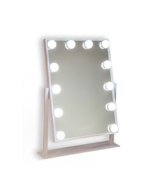 Imagem 0 de Espelho com Luzes Led Estilo Hollywood 12 Lâmpadas Led 3 Modos de Cores