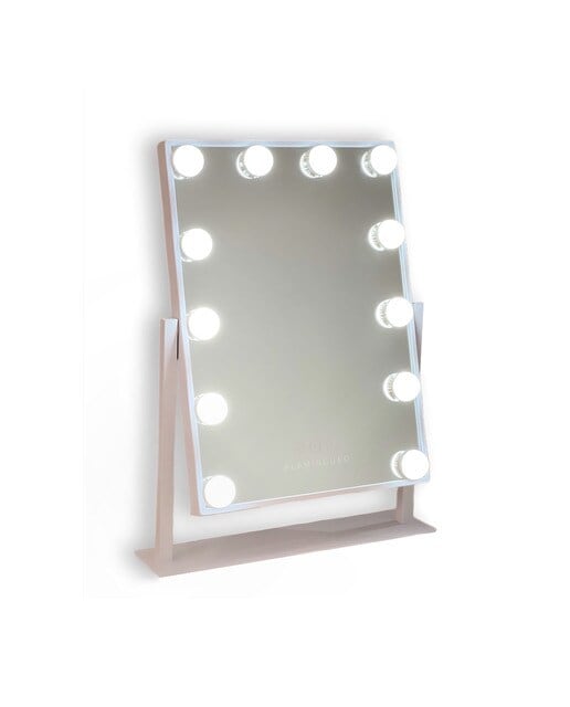 Espejo Flamingueo Luces Led Estilo Hollywood 12 Bombillas Led 3 Modos de Colores