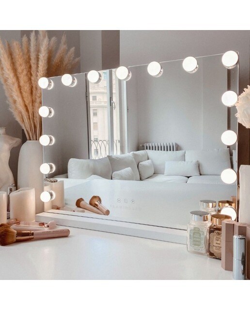 Espelho com Luzes Led Estilo Hollywood 15 Lâmpadas Led 3 Modos de Cores 2