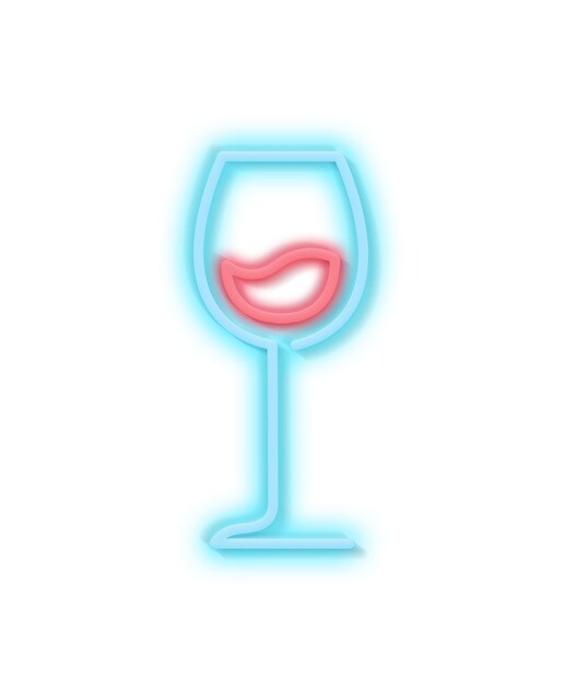 Sinal de néon Small Red Wine 1