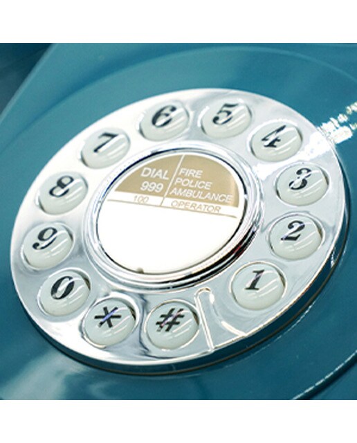 Telefone Botão - Azul 2
