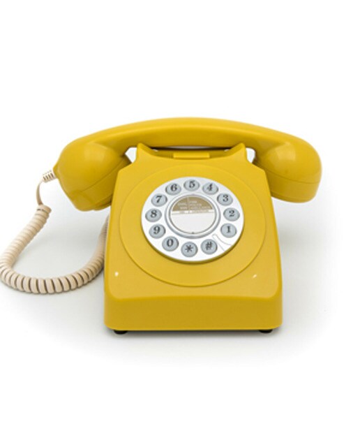 Telefone Botão - Mostarda 1