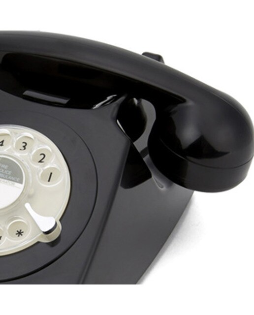 Telefone Rotary - Preto 3