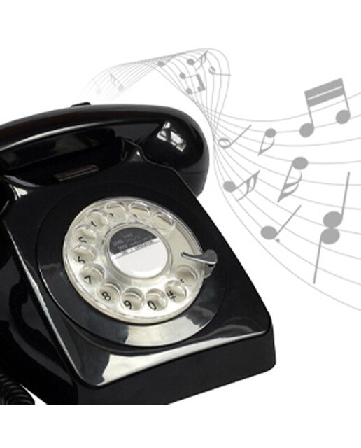 Telefone Rotary - Preto 4