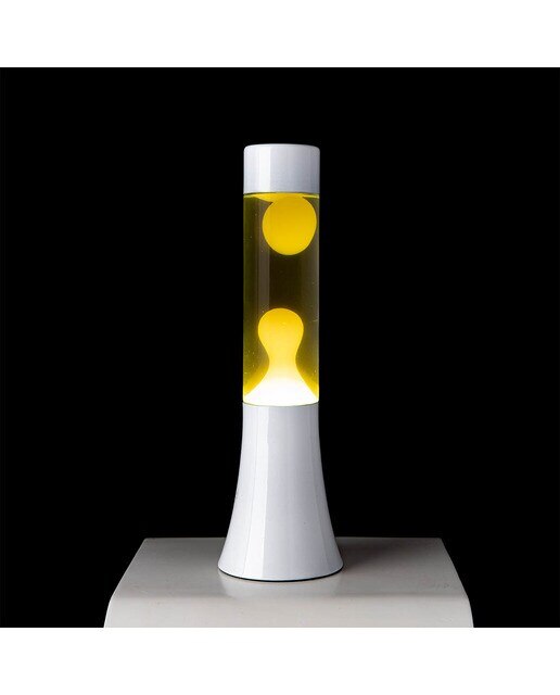 Candeeiro de Lava Mini - Amarelo/Branco 2
