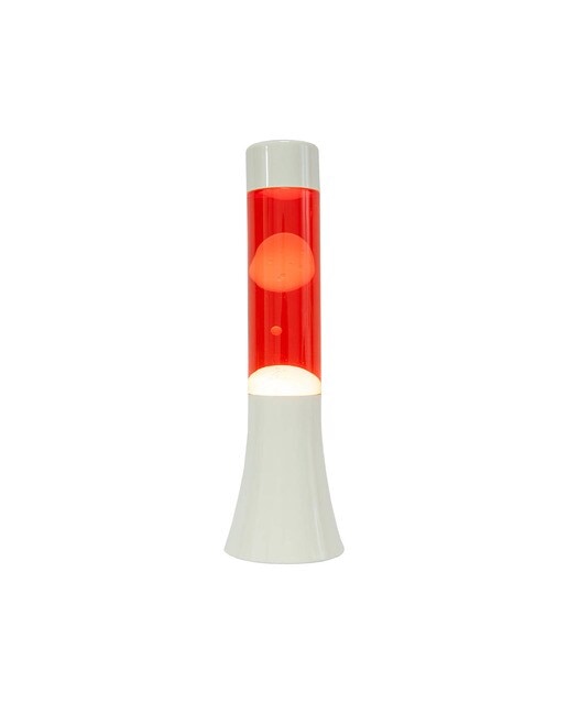 Candeeiro de Lava Mini - Vermelho/Branco 1