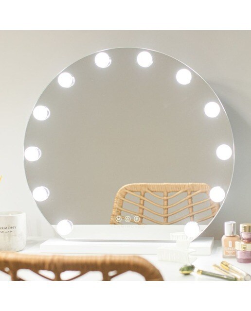 Espelho com LED para Maquilhagem Estilo Hollywood Redondo 4