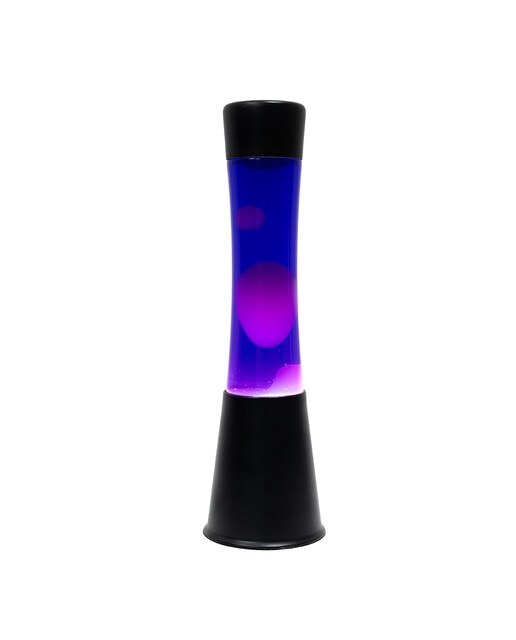 Candeeiro de Lava Tower Very Peri - Roxo Branco Base Preta 1