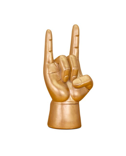 Suporte para Auriculares Mão Rock - Dourado 1