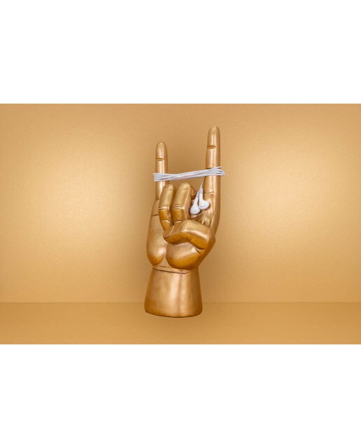 Suporte para Auriculares Mão Rock - Dourado 4