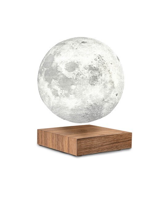 Candeeiro de Lua Desing Base Nogueira 1