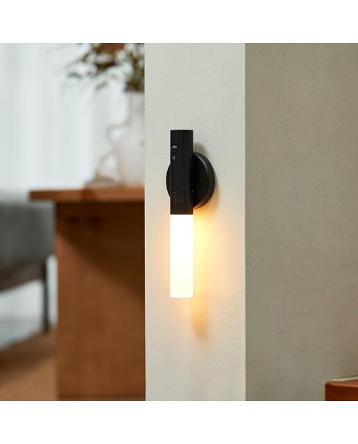 Luz Aplique em Madeira Desing - Preto 4