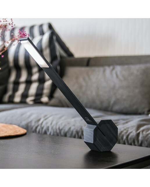 Luz Secretária Portátil Desing - Preto 4
