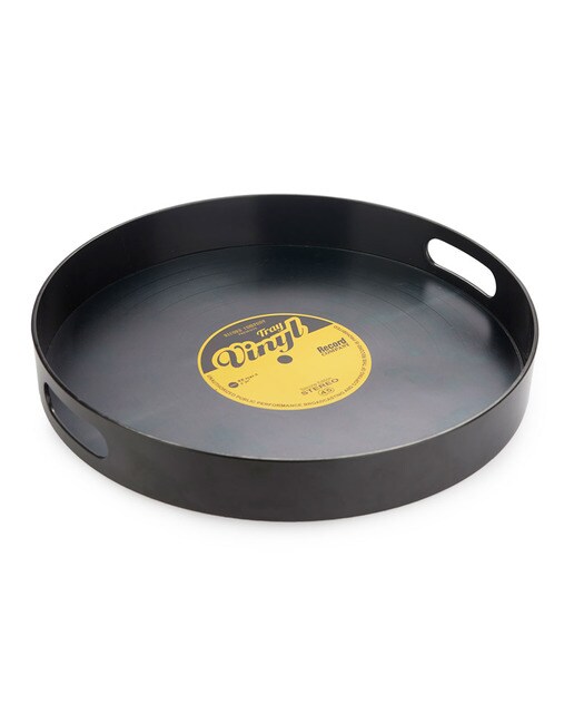 Tabuleiro Viny Plástico 34,5 cm - Preto 1