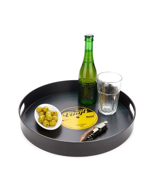 Tabuleiro Viny Plástico 34,5 cm - Preto 2
