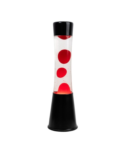 Candeeiro de Lava Tower Fisura Vermelho e Preto 1