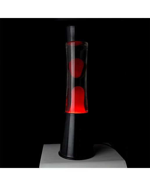 Candeeiro de Lava Tower Fisura Vermelho e Preto 2