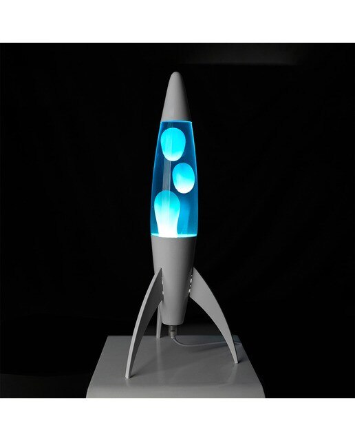 Candeeiro de Lava Rocket Fisura Azul 2