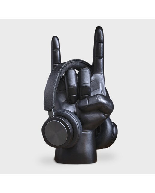 Suporte para auriculares de Suck UK mão de pedra negra 3