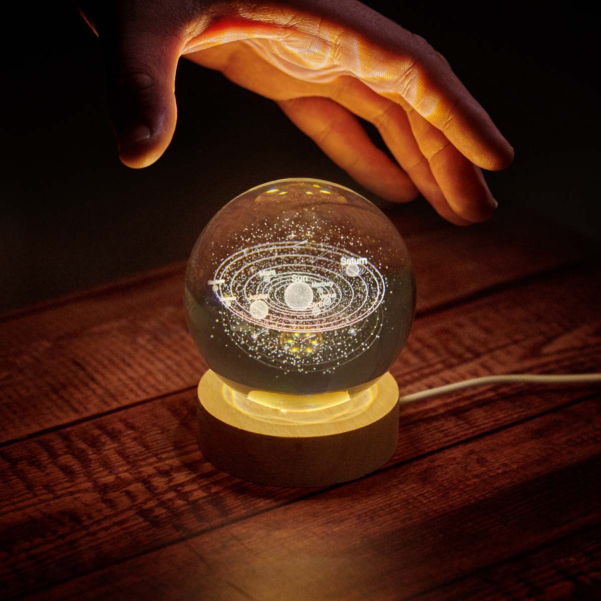 Bola de cristal luminosa Milimetrado Universe Ball Sistema Solar 2
