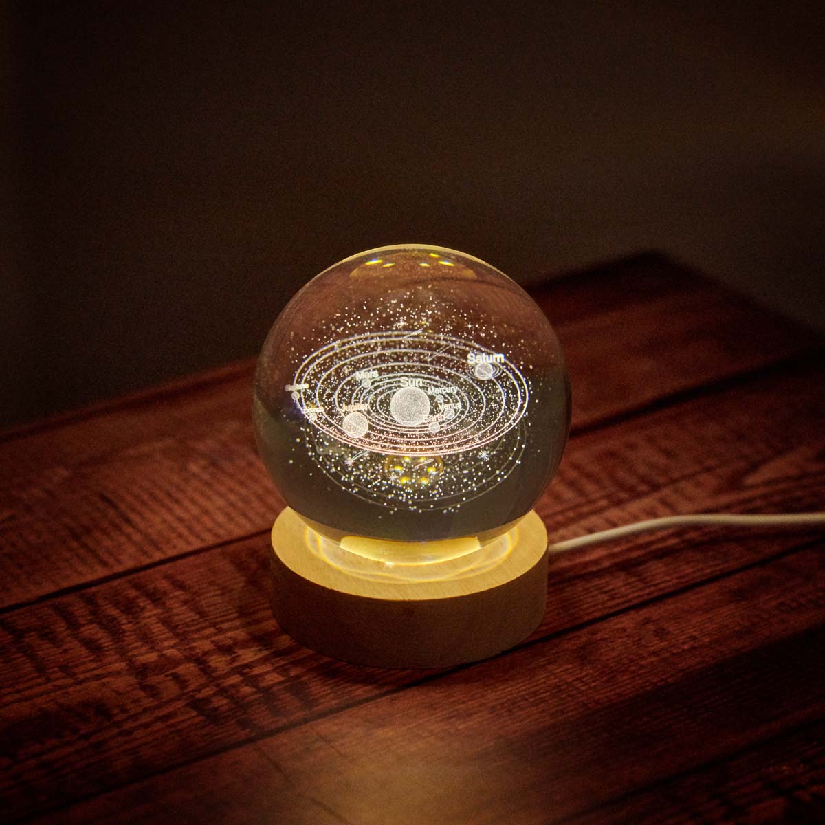Bola de cristal luminosa Milimetrado Universe Ball Sistema Solar 3