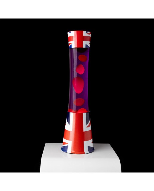 Lâmpada de lava tower Fisura bandeira UK 2