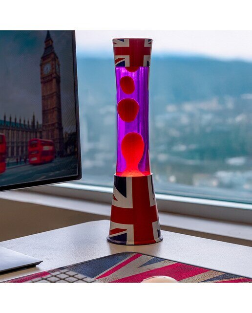 Lâmpada de lava tower Fisura bandeira UK 5