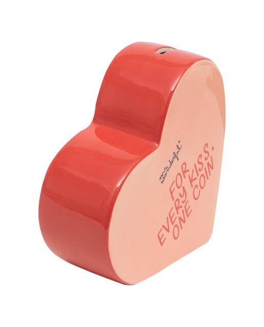 Mealheiro em forma coração Mr Wonderful: For every kiss, one coin 3