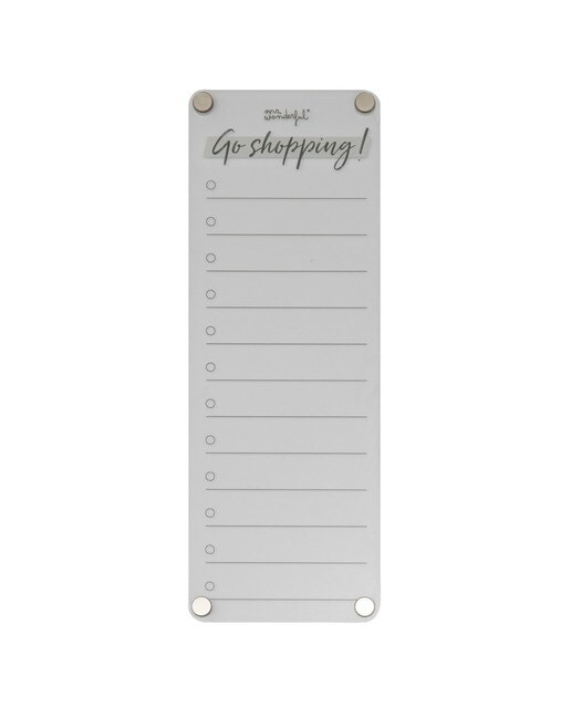 Pizarra transparente magnética lista de la compra Mr Wonderful: Go shopping! 1