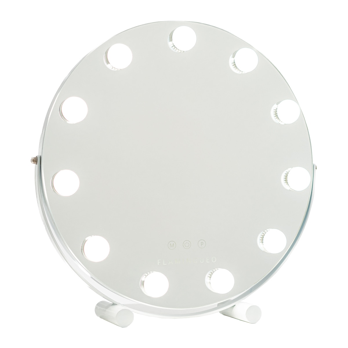 Espelho Flamingueo luzes LED circulares estilo Hollywood 11 lâmpadas 1