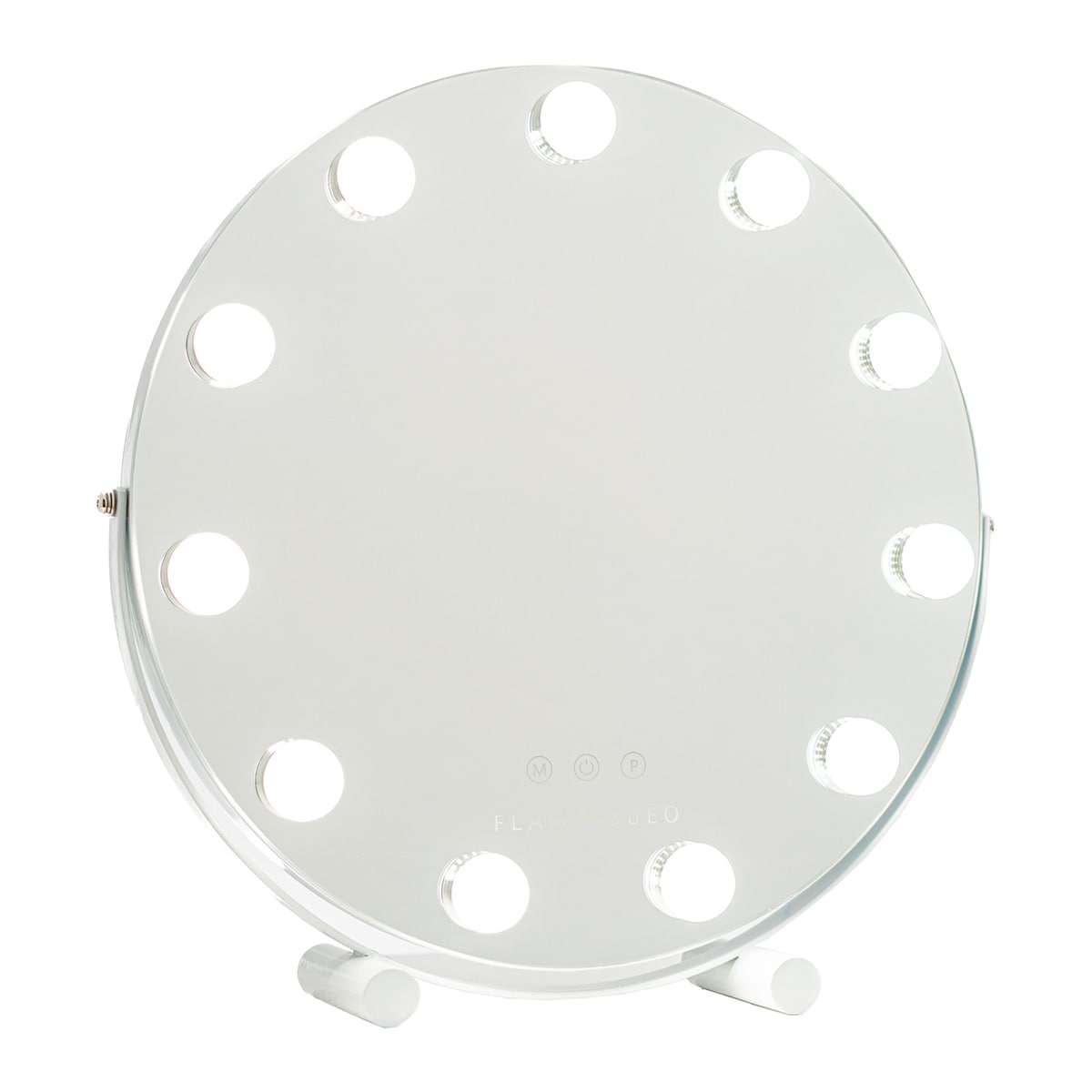 Espelho Flamingueo luzes LED circulares estilo Hollywood 11 lâmpadas 1