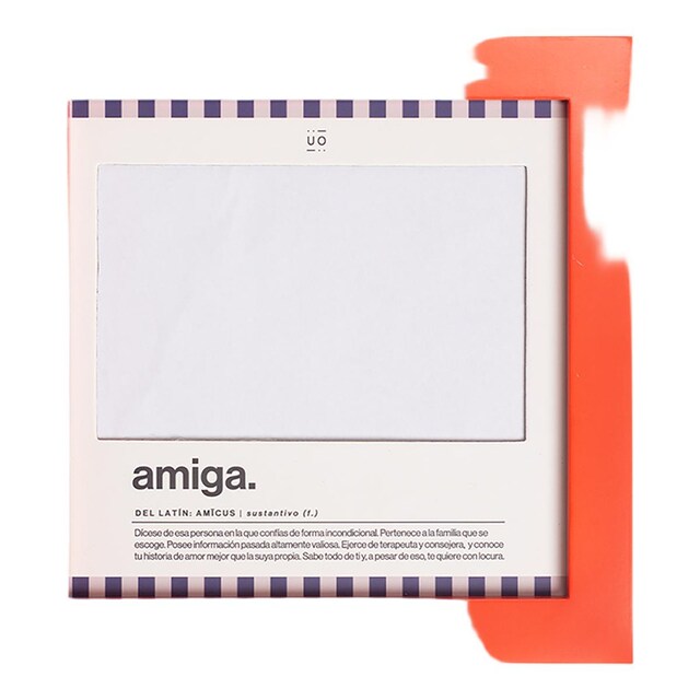 Imagem 0 de Moldura para fotos UO Amiga definição bicolor