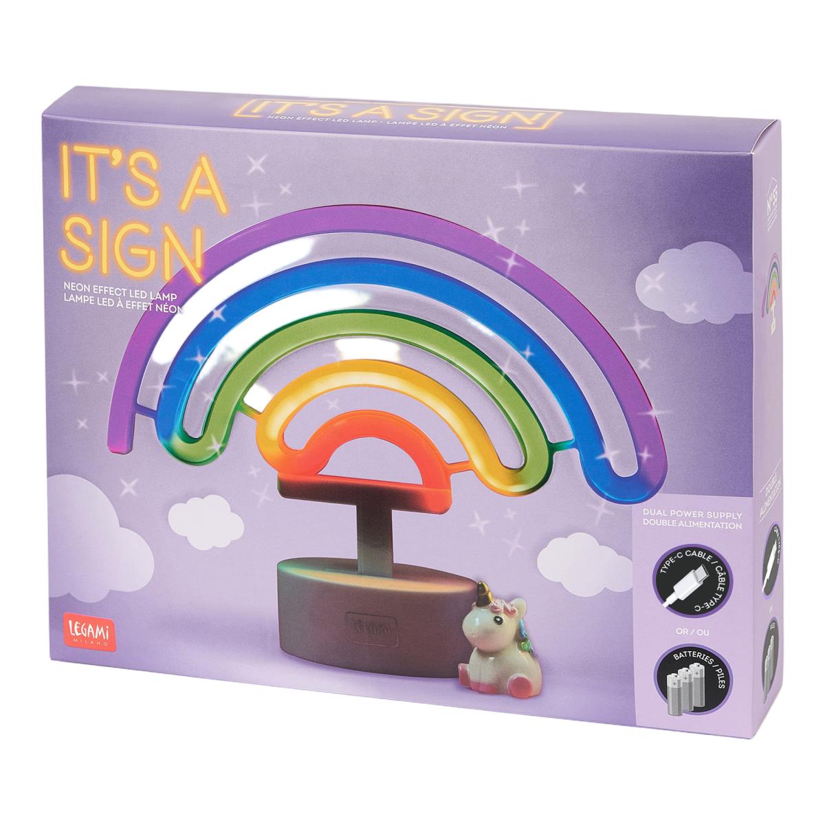Candeeiro Neón Legami Rainbow 3