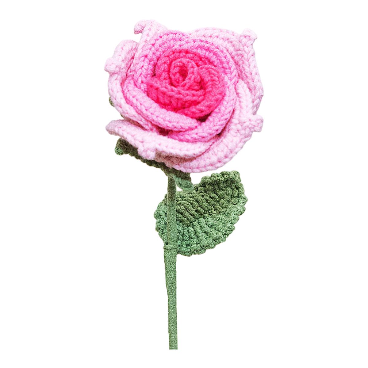 Imagem 0 de Flores de Crochet The Way to You Ecuadorian Rose Pink
