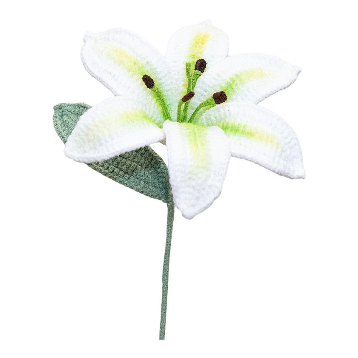 Imagem 0 de Flores de Crochet The Way to You Lily White-Green