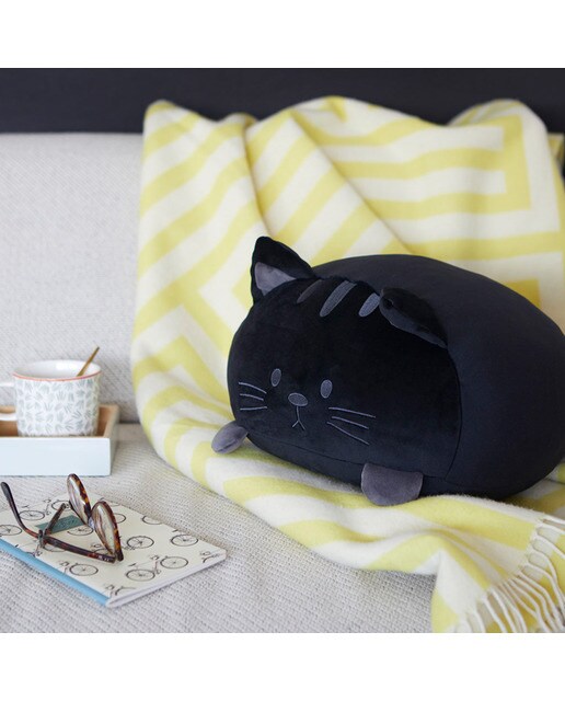 Almofada Kitty Balvi na Forma de Gato Extra Suave - Preto 3